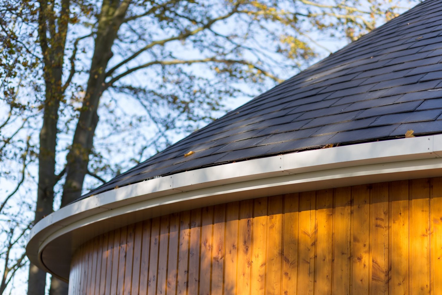 Bespoke Curved Guttering On ‘roundhouse Guttercrest