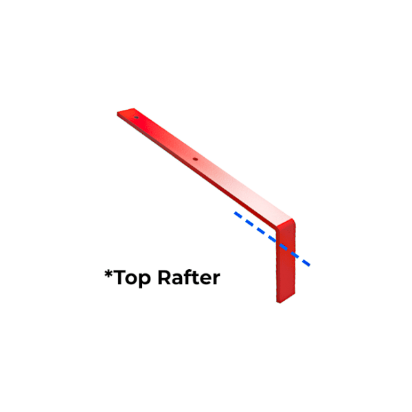 Raked Box Gutter Top Rafter Brackets